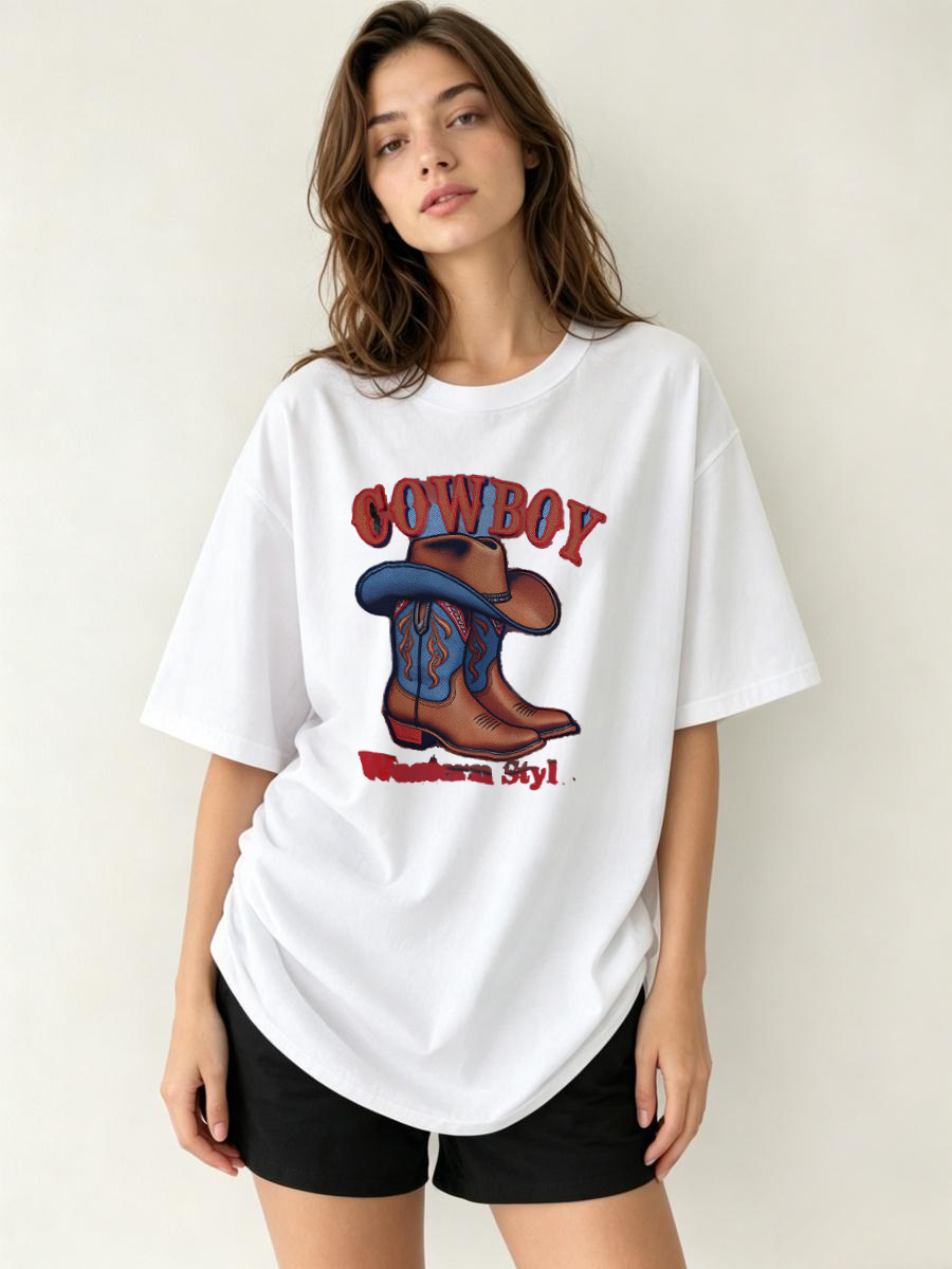 Luxury Lifestyle Rich - T-Shirt in Cashmere e Cotone con