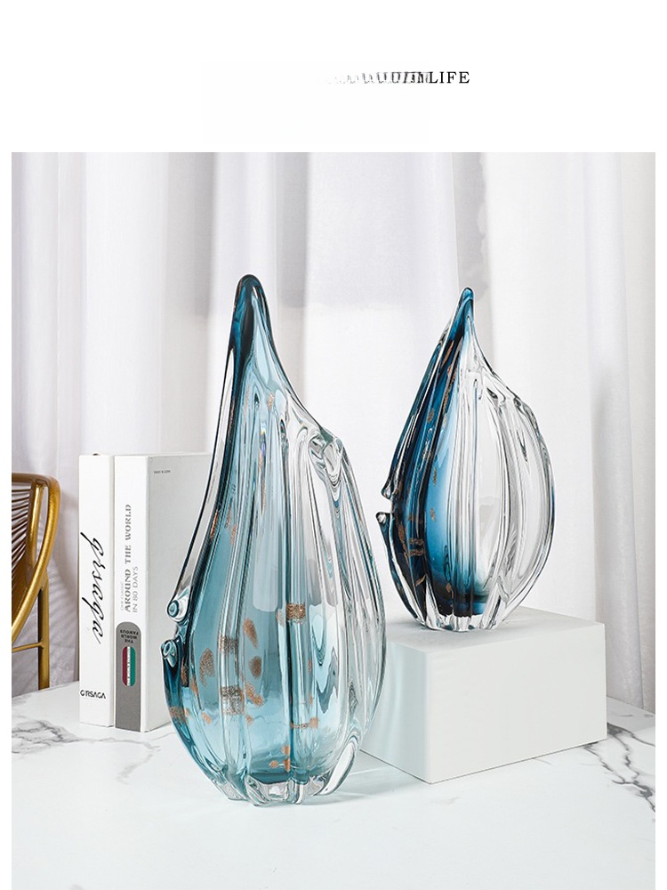 Luxury Lifestyle Brands - Vaso in Vetro Stile Nordico, Decorazione
