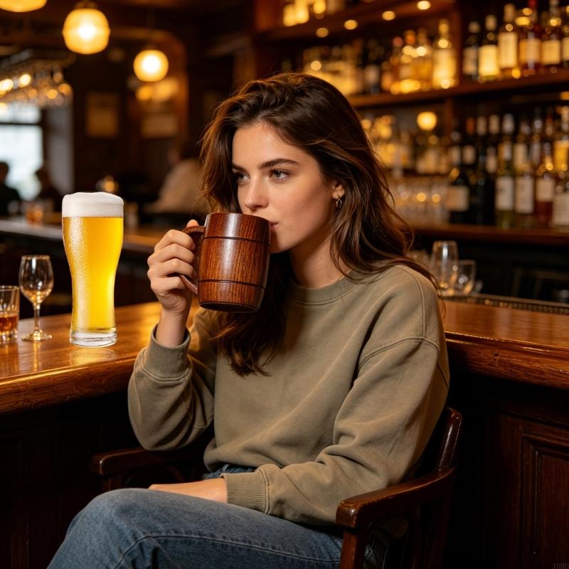 Copper Cocktail Mug - Boccale birra in legno da 270