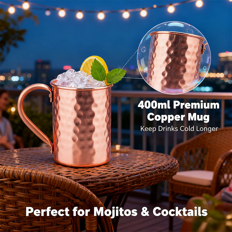 Nuove Tazze in Rame Puro al 10 - Copper Cocktail Mug recensione e prezzo