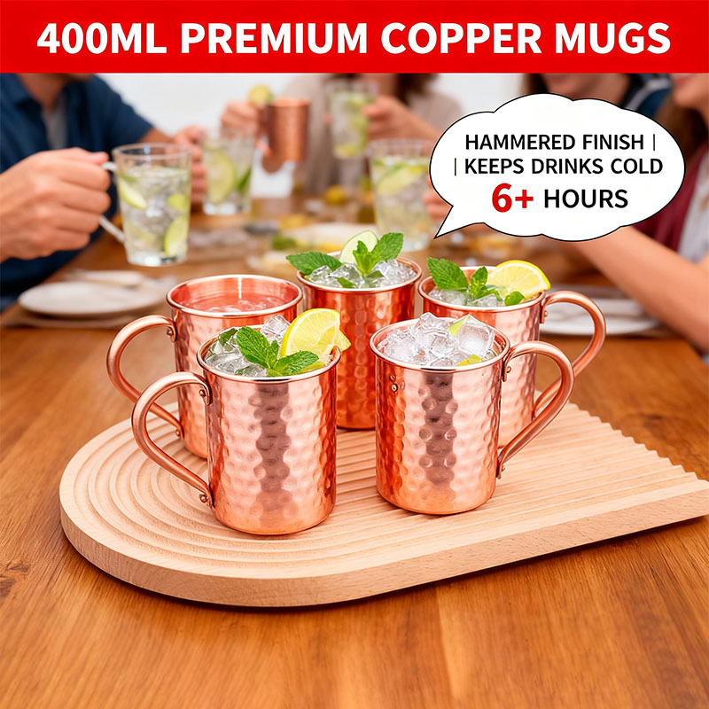 Nuove Tazze in Rame Puro al 10 - Copper Cocktail Mug recensione e prezzo
