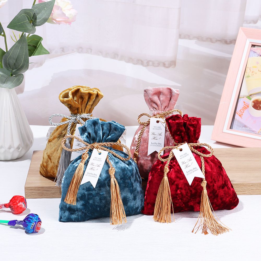 Sacchetto di nappa con couliss - Velvet Jewelry Box recensione e prezzo