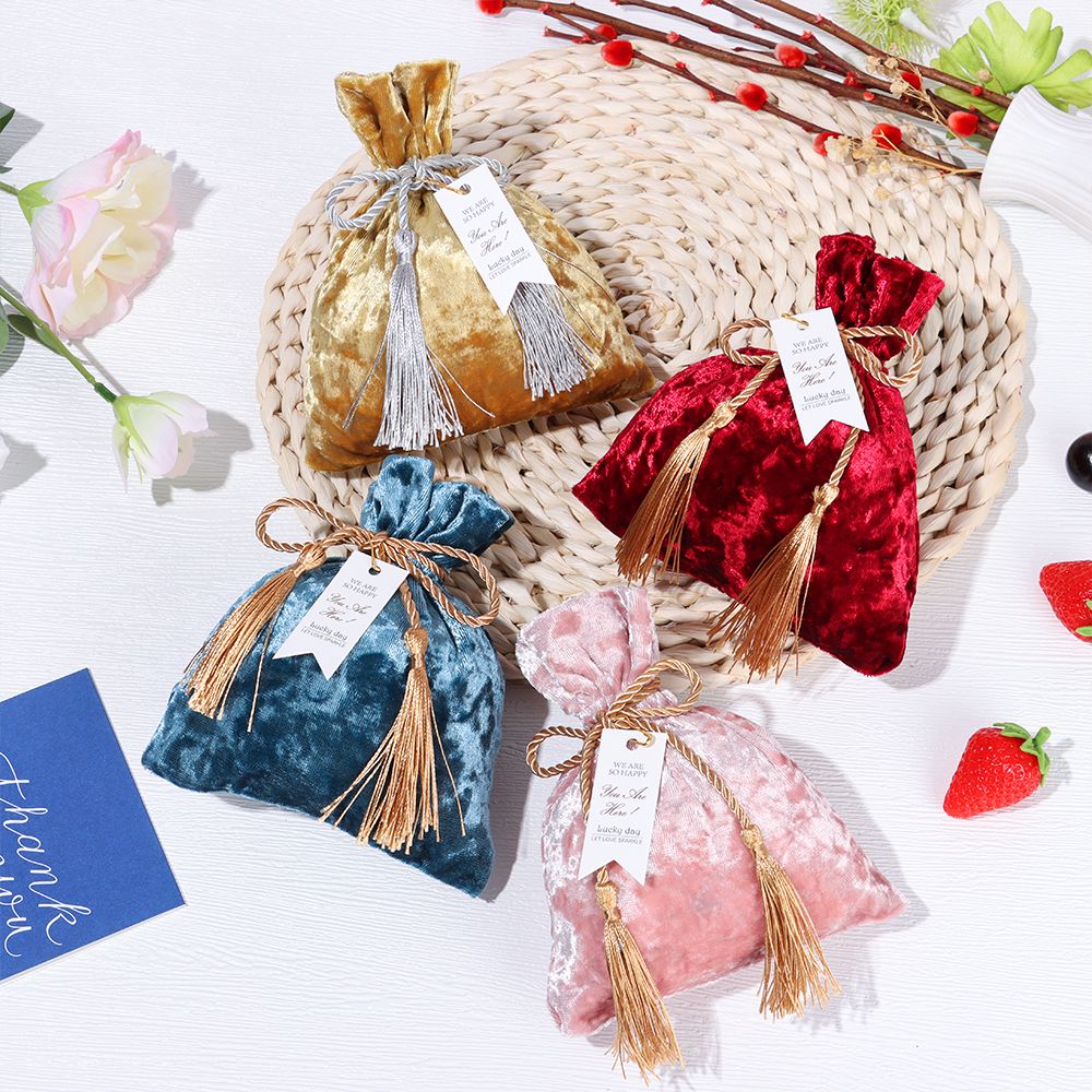 Sacchetto di nappa con couliss - Velvet Jewelry Box recensione e prezzo