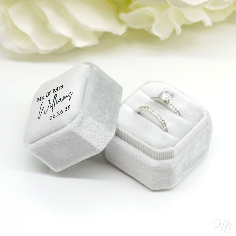 Scatola per fedi nuziali perso - Velvet Jewelry Box recensione e prezzo