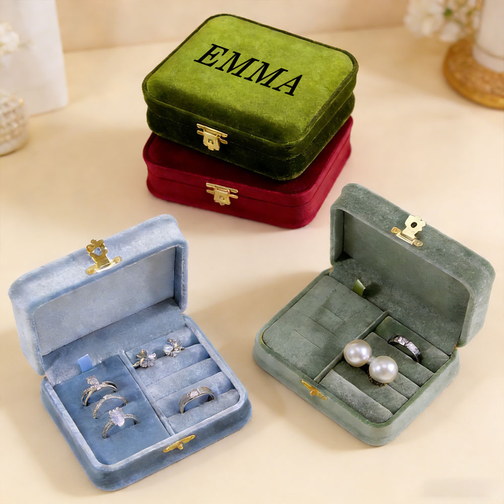 Portagioie in velluto personal - Velvet Jewelry Box recensione e prezzo