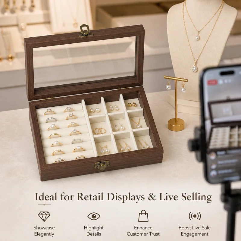 Organizzatore di Gioielli da S - Velvet Jewelry Box recensione e prezzo
